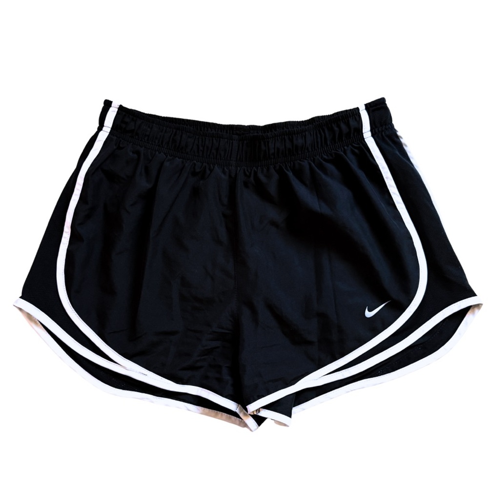 Nike Dri-fit Women's Black and White Athletic Shorts